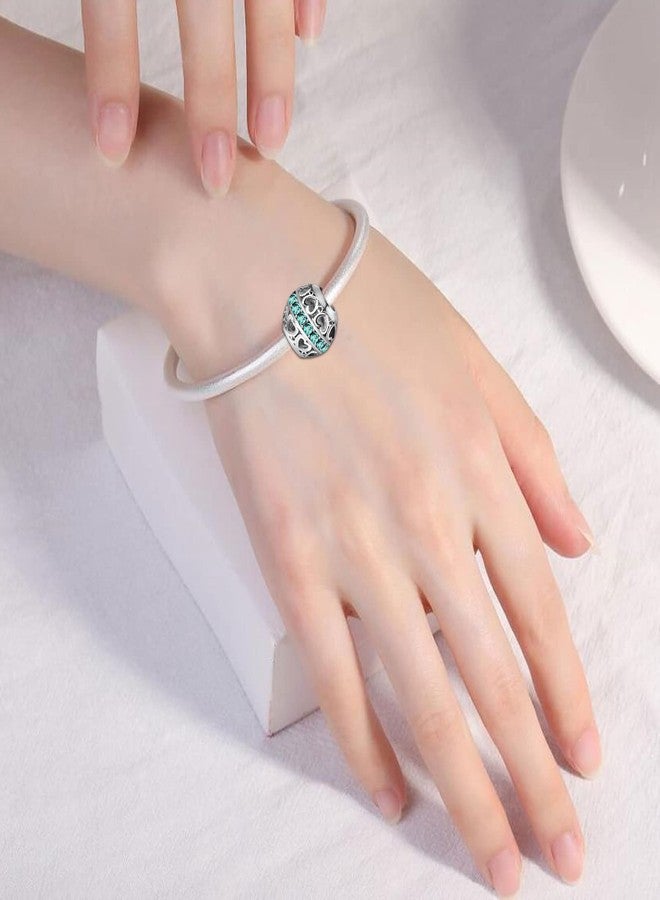 KunBead December Birthstone Love Heart Birthday Bead Charms Compatible with Pandora Bracelet for Mom Daughter Sister Auntie Grandma Friend Granddaughter - Image 3