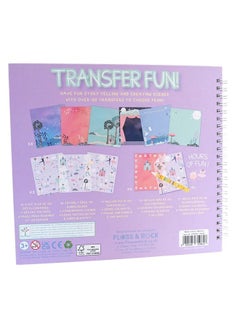 Floss & Rock Transfer Fun Activity Book for Kids  | Magical Doodle & Coloring Set with 150+ Transfers, Crayons & Blank Pages | Fairy Activity Book | Kids Art Kit | Coloring Book  - Image 4