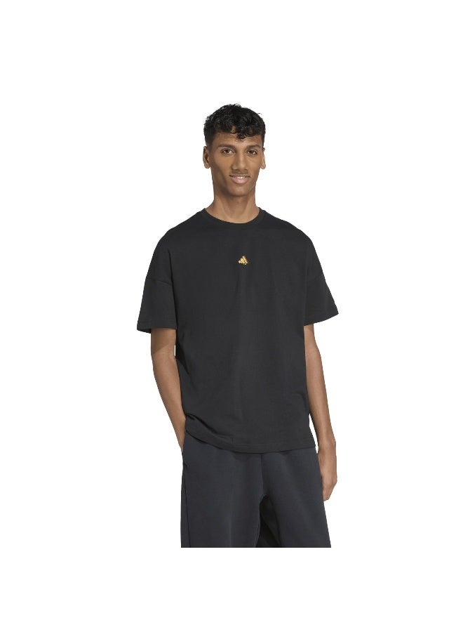Adidas M Fn T Shirt Black Training T-Shirts For Men XS - Image 4