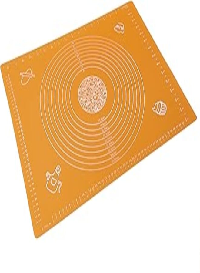 Qasem Silicone Baking Mat, 50 by 40 by 0.5 cm - Orange