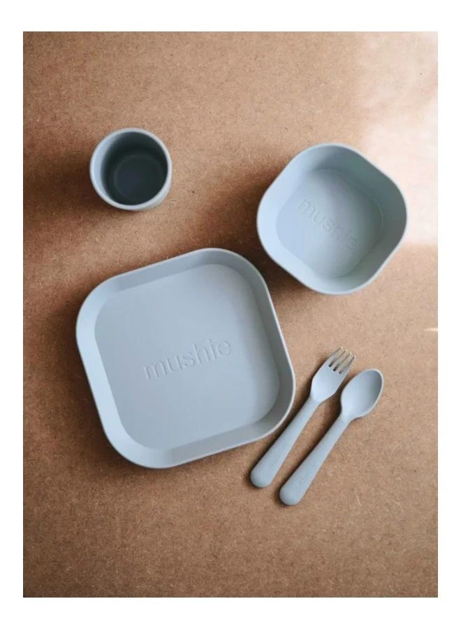 mushie Baby Fork And Spoon Set - Ivory