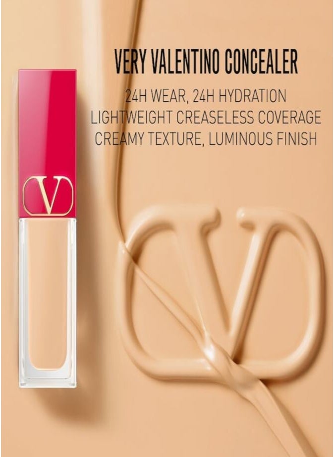 Valentino Very Valentino 24 Hour Wear Hydrating Concealer 6.5ml – LN2 Long-Wear Full Coverage Moisturizing Concealer - Image 4