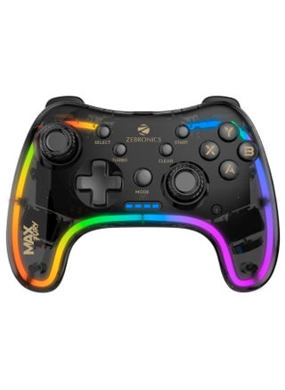 MAX FURY Transparent RGB LED Illuminated Wired Gamepad for Windows PC, Android, with Dual analog sticks, Quad front triggers, Dual motors force, Haptic Feedback - pzsku/Z9A86C9FB7ADE19227019Z/45/1747314691/ed6a8f2d-171d-4599-b6dc-6987f8a68f31