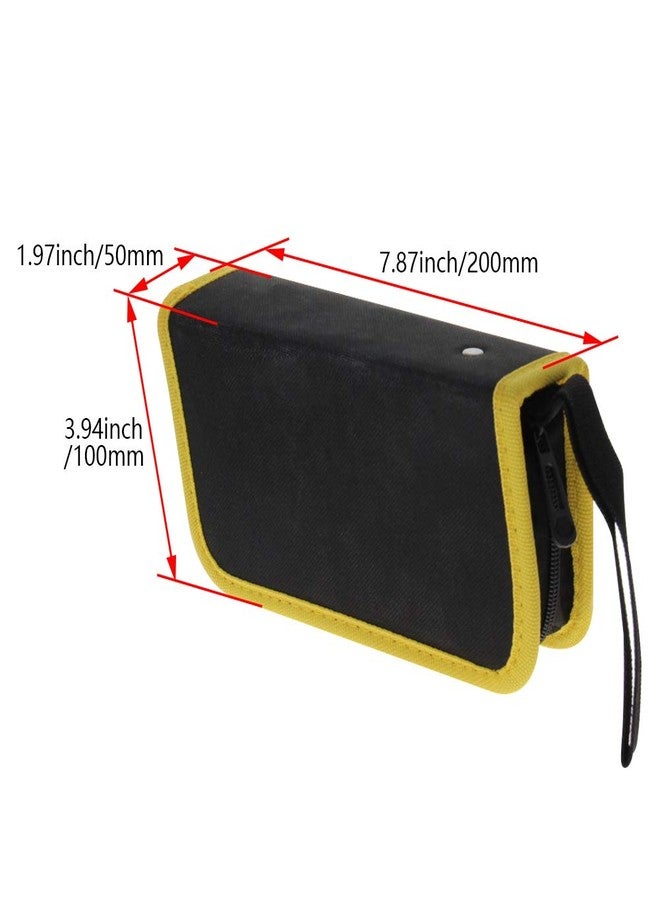 اتول مارت حقيبة أدوات احترافية من يوتول مارت، جيوب أدوات من قماش أكسفورد، منظم أدوات شديد التحمل، حزام عمل قابل للتعديل بالكامل، مقاوم للماء، حقيبة عمل واقية سوداء صغيرة قطعة واحدة - Image 3