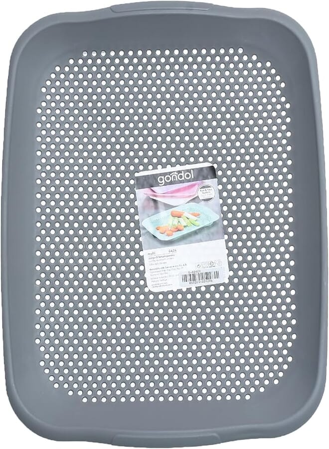 Gondol Multi Chopping Board With Strainer (365 * 275 * 30 mm) Grey