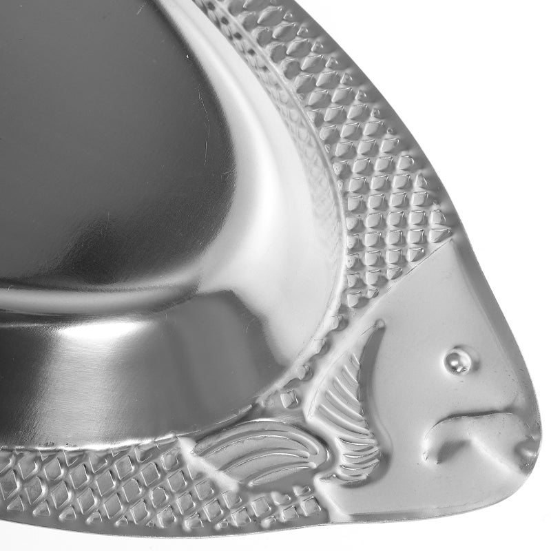 1Pc Stainless Steel Steamed Fish Plate Fish-shaped Plate for Kitchen - Image 3