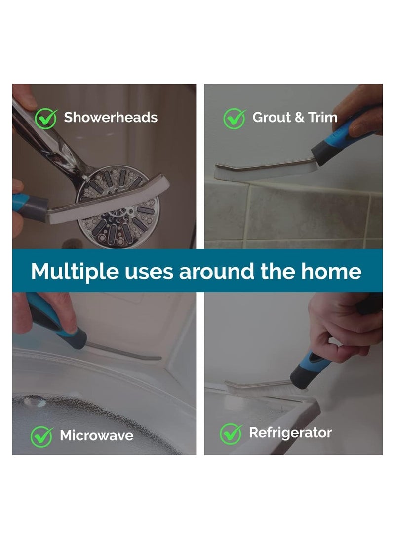 SOLARAE 2 Pcs Gap Cleaning Brush Perfect Angle Grout and Utility Cleaning Brush for Showers Kitchens Hand-held Groove Gap Cleaning Tools Door Window Track Kitchen Cleaning Brushes - Image 3