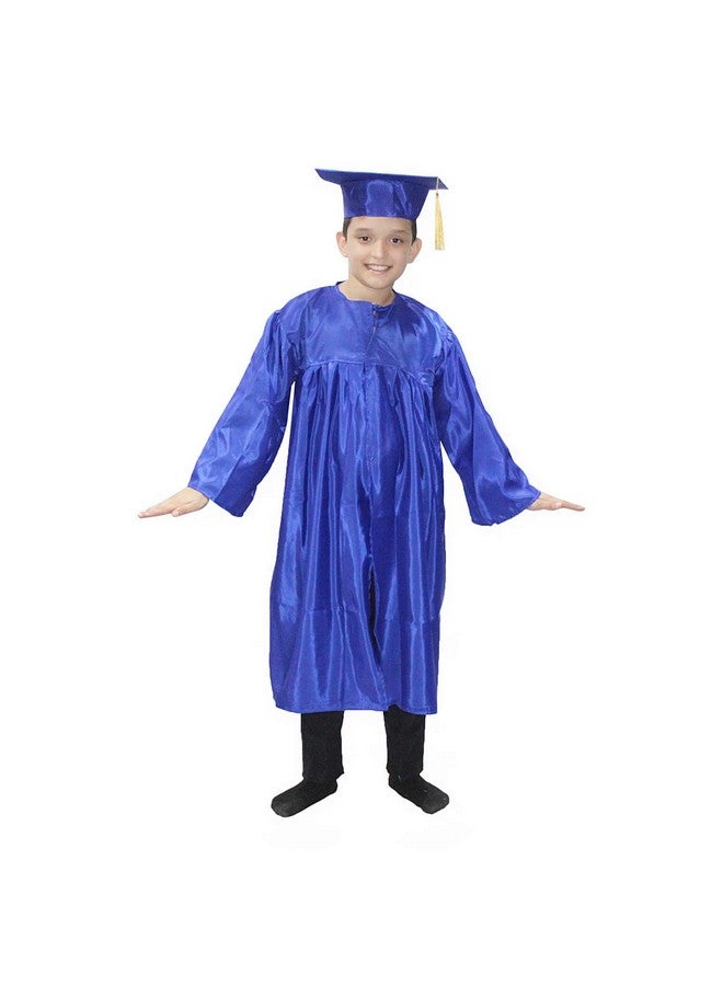 Kaku Fancy Dresses Kaku Fancy Dresses Graduation Gown With Hat & Stole/Scarf | Degree Costume For Convocation Dress For Boys & Girls (Blue, 10-12 Years)  - Image 2
