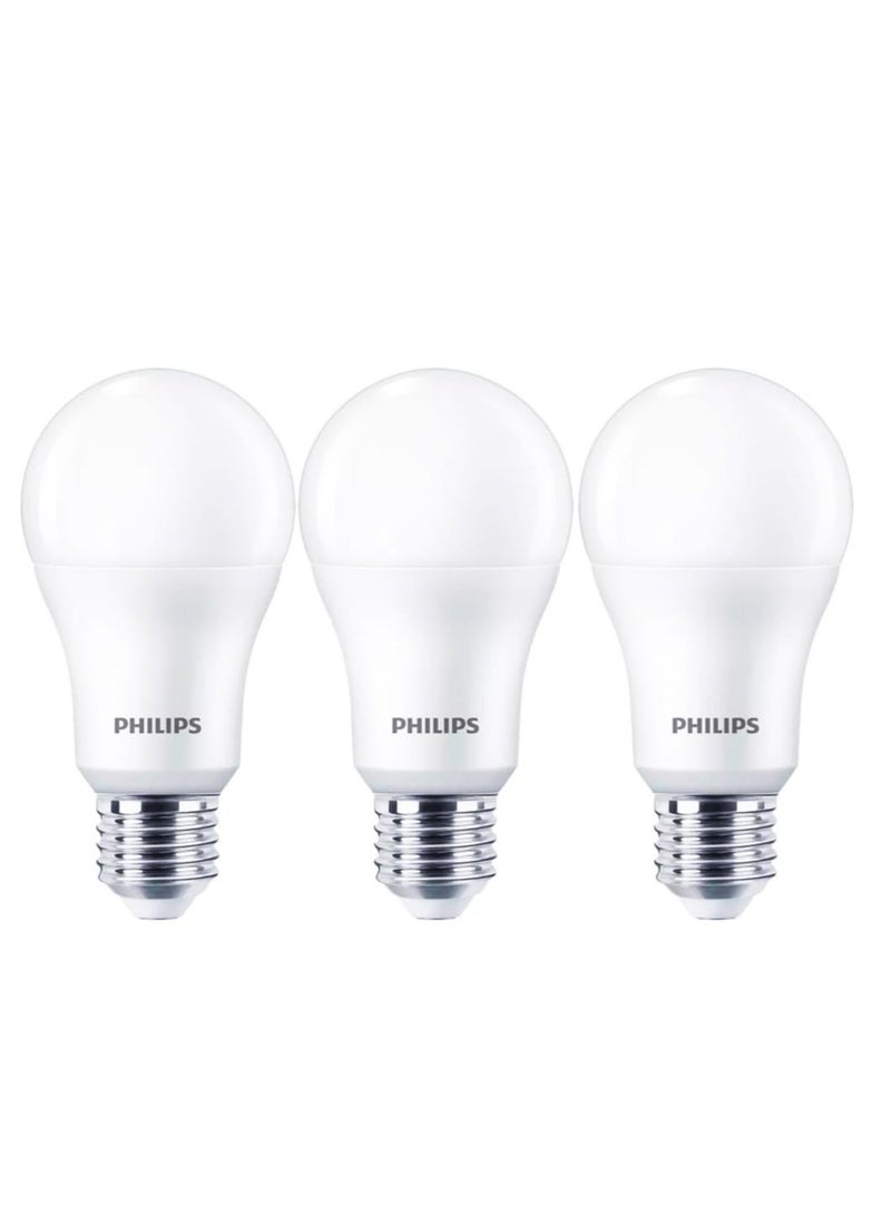 Philips LED Bulb 13W Cool Daylight E27 1450 Lumen Value Pack of 3 Energy Saving Long Lasting Light - Image 2