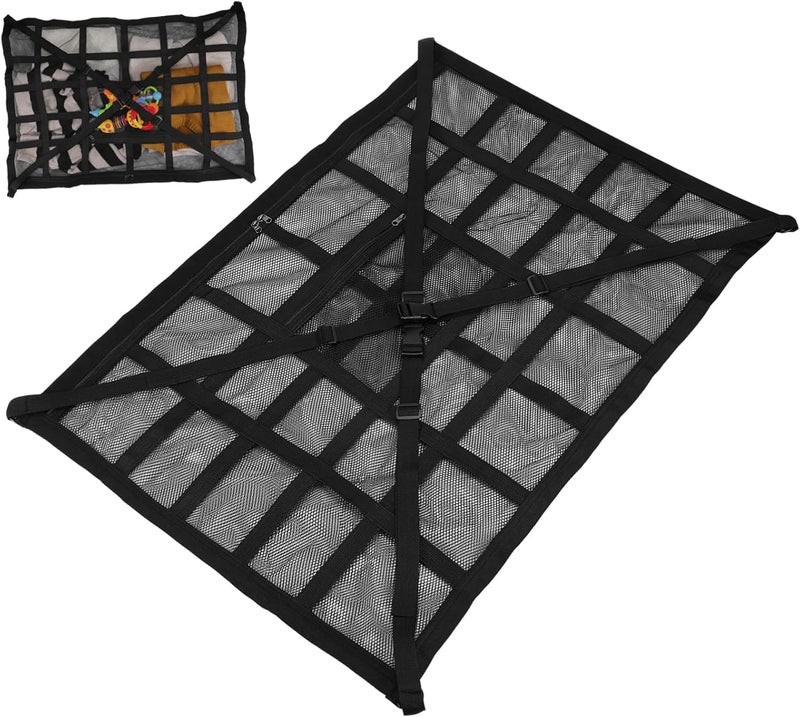 MAGICLULU Car Ceiling Cargo Net Compartment Vehicle Storage Organizer for Cars Trucks Rvs Easy Install Modern Design Multi-Functional Capacity Organize Essentials - Image 1
