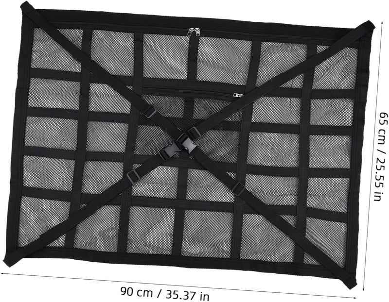MAGICLULU Car Ceiling Cargo Net Compartment Vehicle Storage Organizer for Cars Trucks Rvs Easy Install Modern Design Multi-Functional Capacity Organize Essentials - Image 2