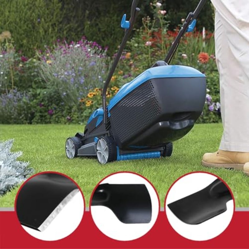 شفرة قطع معدنية 35 سم متوافقة مع MacAllister MEB 1335K MLM 1300 MLMP 1300 جزازة العشب - Image 5