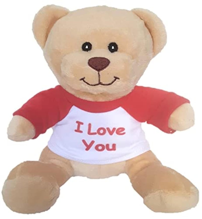 HugaBooBoo I Love You Plush Teddy Bear Super Cute 6 Inch Plush Teddy Bear with I Love You Message TShirt Great Valentines Day Gift Gift Basket Party Favor - Image 2