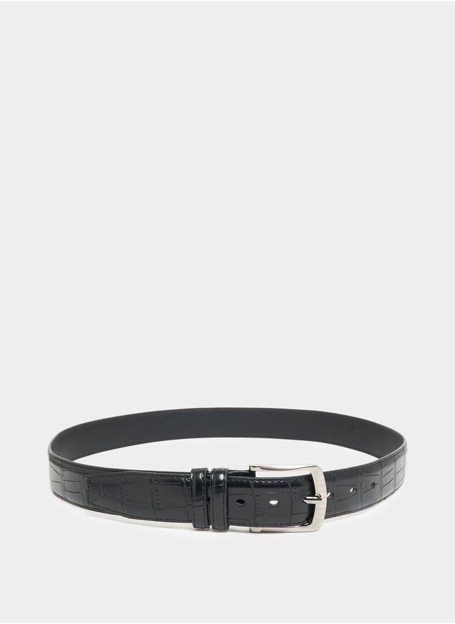 Styli - Croc Texture Belt with Metal Buckle - Image 1