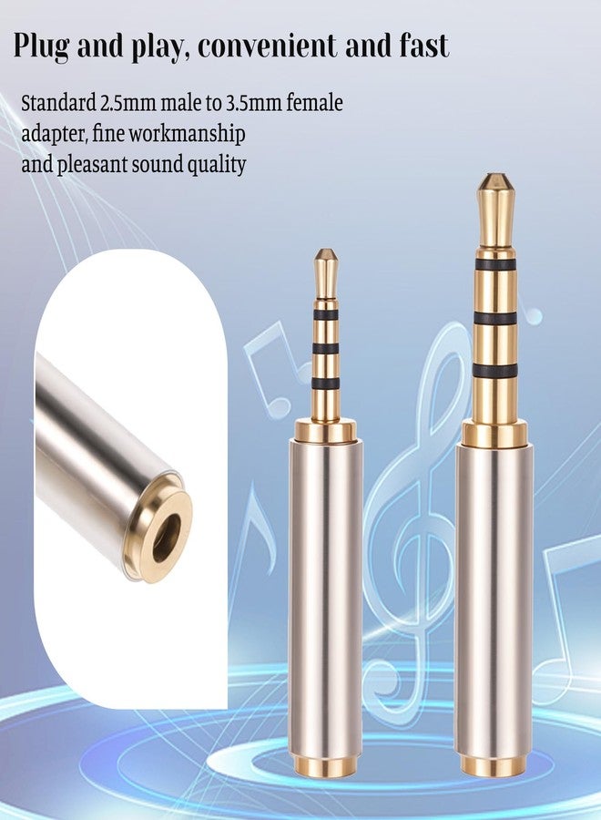 Psyqtsuary 2.5mm to 3.5mm Adapter and 3.5mm to 2.5mm Adapter, Male to Female Stereo Audio Adapters Full Metal Audio Connector 3 Ring Jack Stereo or Mono Converter for Smartphones, Headphone, Mic, Tablets - Image 5