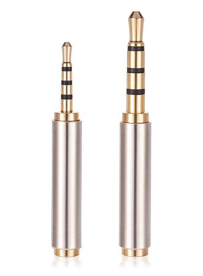 Psyqtsuary 2.5mm to 3.5mm Adapter and 3.5mm to 2.5mm Adapter, Male to Female Stereo Audio Adapters Full Metal Audio Connector 3 Ring Jack Stereo or Mono Converter for Smartphones, Headphone, Mic, Tablets - Image 1