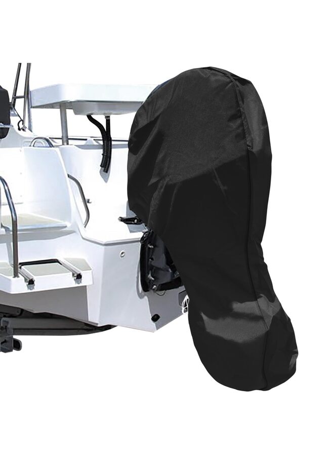 Generic 420D Outboard Motor Covers, Trailerable Full Boat Motor Cover Heavy Duty Oxford Fabric Outboard Engine Covers with Zipper, Fits 30-60HP Motor(30HP)  - Image 1