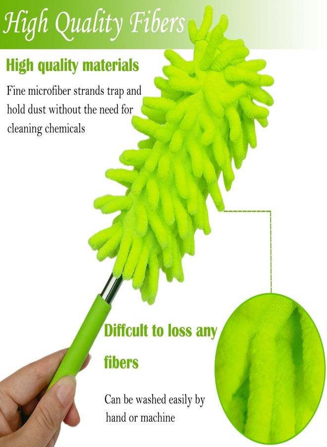 M-Jump 3 Pack Retractable Long-Reach Washable Duster for Cleaning, Microfiber Hand Duster Brush with Telescoping Pole for Cleaning Car, Window, Furniture, Office - Image 3