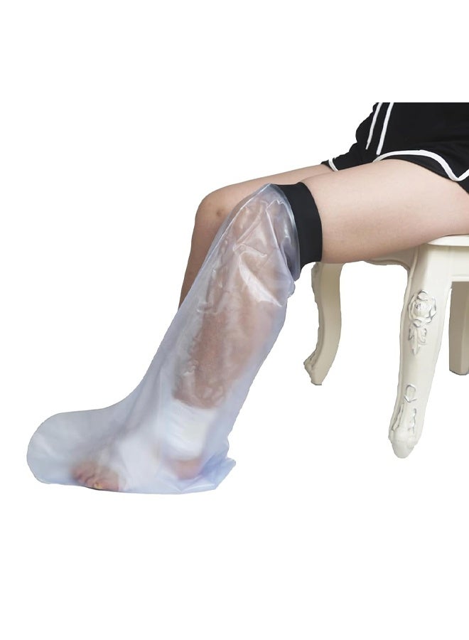 Adult Leg Cast Cover,Waterproof Cast Wound Protector for Shower Bath, Easy to Clean, Reusable Bandage Dressing Protective Sleeve Bag for Broken Surgery Leg, Foot, Ankle Wound and Burns - Image 5