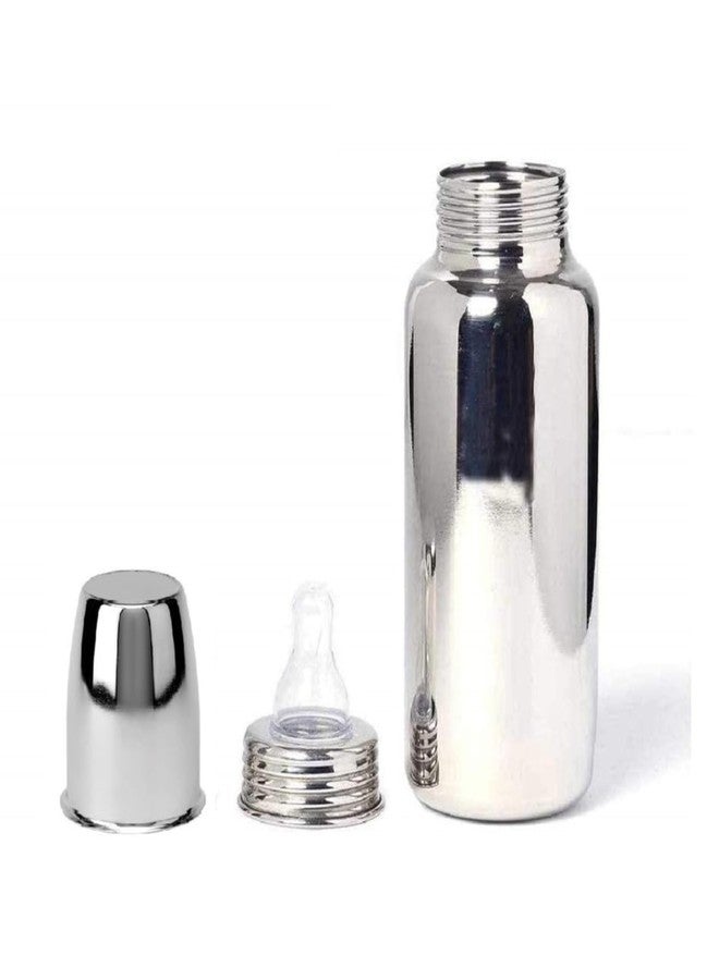 LASERBOT Stainless Steel Baby Feeding Milk Bottle, Milk Feeding, Water Feeding (Pack of 1, 250 ml.) - Image 2
