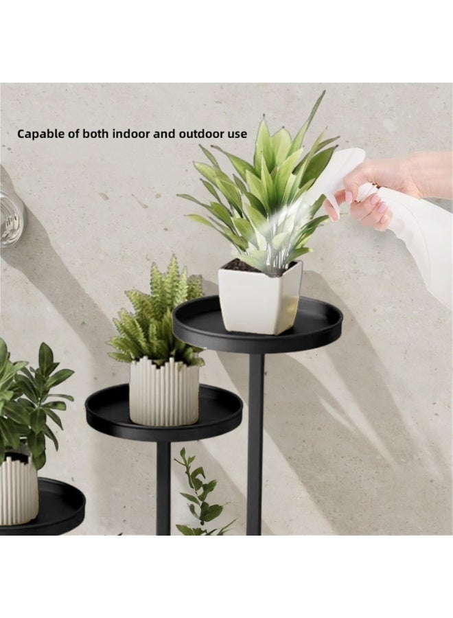 والالا حامل نباتات زاوية من 5 طبقات للنباتات الداخلية، حامل نباتات معدني طويل، حامل أواني الزهور الخارجية، حامل عرض، رف نباتات للفناء، غرفة المعيشة في الحديقة، لغرفة المعيشة الزاوية - Image 5