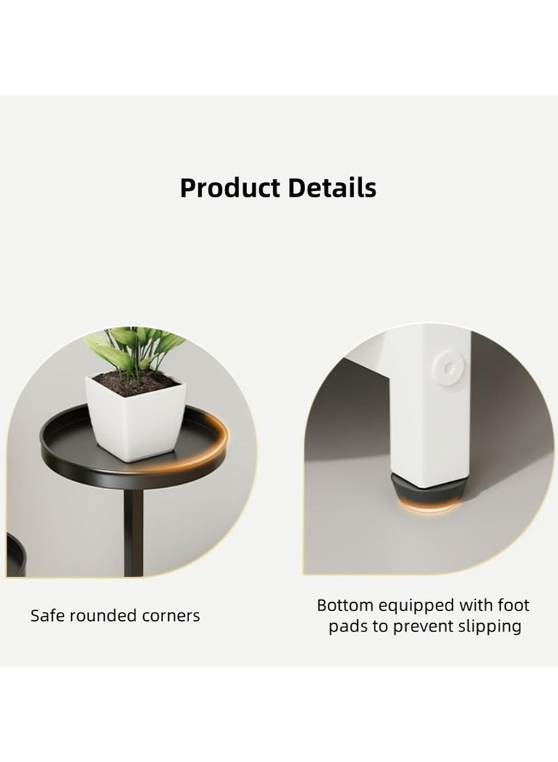 والالا حامل نباتات زاوية من 5 طبقات للنباتات الداخلية، حامل نباتات معدني طويل، حامل أواني الزهور الخارجية، حامل عرض، رف نباتات للفناء، غرفة المعيشة في الحديقة، لغرفة المعيشة الزاوية - Image 3