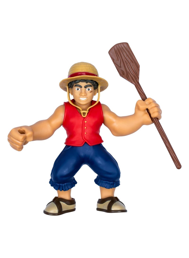 GOO JIT ZU Heroes of Goo Jit Zu – One Piece Luffy Stretchy 7" Collectible Action Figure with Accessories  - Image 2