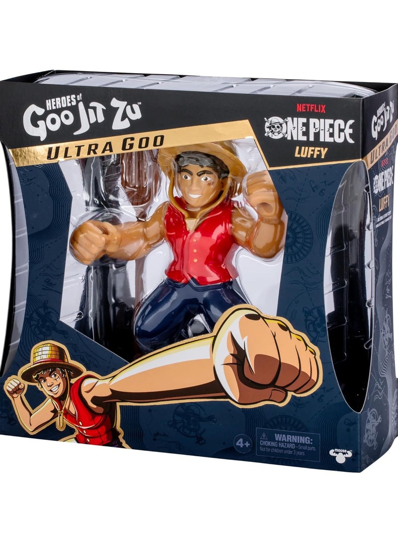GOO JIT ZU Heroes of Goo Jit Zu – One Piece Luffy Stretchy 7" Collectible Action Figure with Accessories  - Image 3
