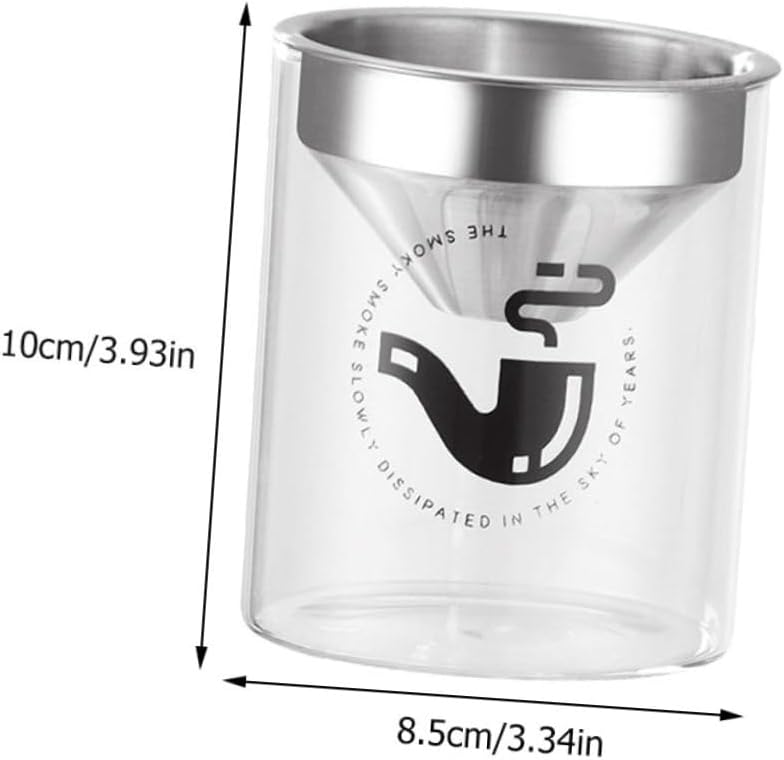 Silver Windproof Glass Ashtray With Lid Odorless Easy Clean Indoor Outdoor Use - Image 2