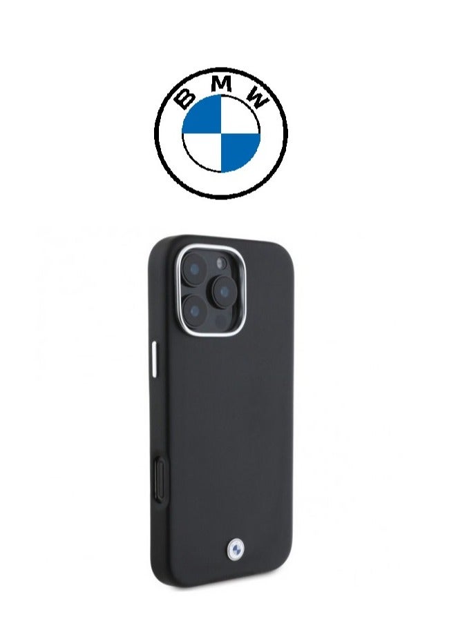 CG MOBILE iPhone 16 Pro Max Case, strong leather cover with the (BMW) logo, shock-resistant, with an original French design and approved by the German brand (BMW). - Image 2