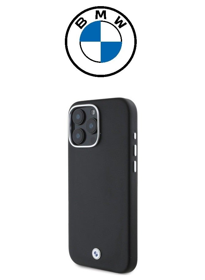 CG MOBILE iPhone 16 Pro Max Case, strong leather cover with the (BMW) logo, shock-resistant, with an original French design and approved by the German brand (BMW). - Image 4