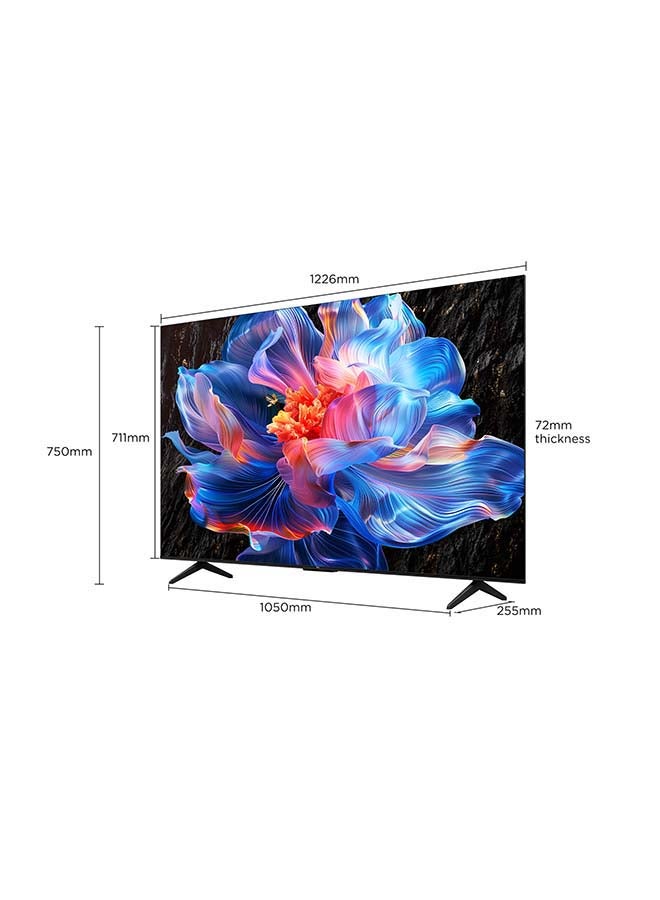 تي سي إل تلفاز ذكي 55 بوصة P6K LED 4K UHD HDR | جوجل TV، 60 هرتز، HDR 10، معالج AiPQ، صوت دولبي، MEMC، HDMI 2.1، بلوتوث 5.2، واي فاي 5، تصميم بدون حواف، (طراز 2025) - Image 2