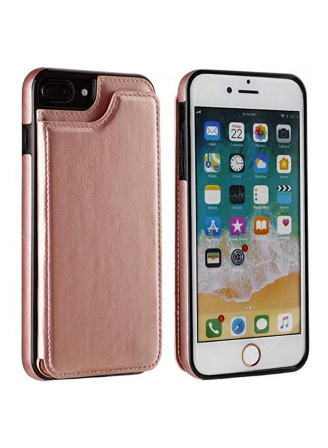 NIBEMINENT Iphone 7 Plus 8 Wallet Case With Card Holder Rose Gold 