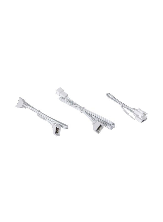 LIAN LI UNI Fan P28 Optional Side diffused RGB Strip 3 Pcs Pack,White Color Frame (Compatible with P28120-1W, P28120-3W, GA2P36W) -P28ARGB-W - Image 5