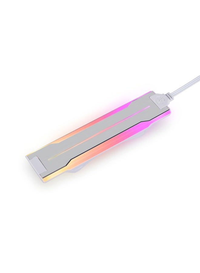 LIAN LI UNI Fan P28 Optional Side diffused RGB Strip 3 Pcs Pack,White Color Frame (Compatible with P28120-1W, P28120-3W, GA2P36W) -P28ARGB-W - Image 1