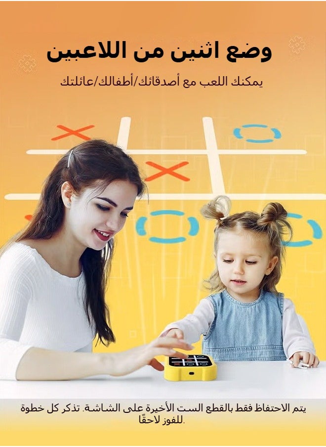 Generic - xo game Electronic Tic-Tac-Toe Game | 3 Modes | Memory Training | Family Travel Toy - Image 1