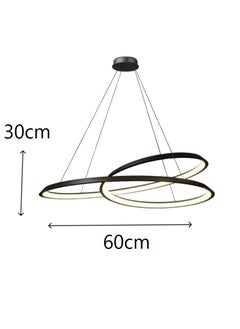 Tech Light modern curved led chandelier-3colors led 60cm  - Image 2