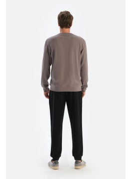 dagi Grey Men's Modal Bis Collar Sweatshirt  - Image 2