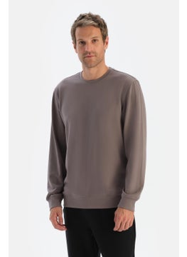 dagi Grey Men's Modal Bis Collar Sweatshirt  - Image 1