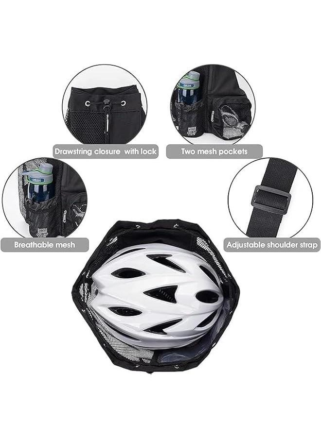 HOOKOR Mesh Swim Bag, Drawstring Backpack with Wet Pocket Beach Backpack for Swimming, for Swimming, Gym, and Workout Gear  - Image 2