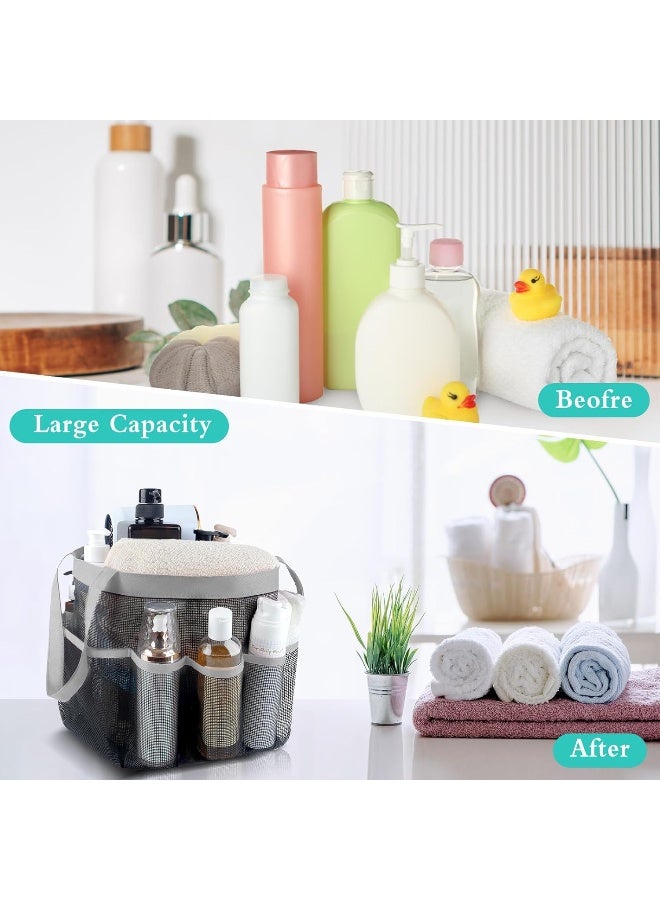 Attmu Mesh Shower Caddy Portable Quick Dry Hanging Shower Tote Bag for College Dorm Room Essentials Large Capacity Shower Caddy Dorm for Bathroom Gym Swimming - Image 2
