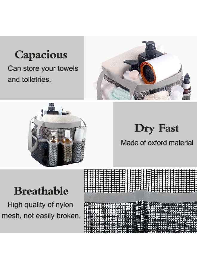 Attmu Mesh Shower Caddy Portable Quick Dry Hanging Shower Tote Bag for College Dorm Room Essentials Large Capacity Shower Caddy Dorm for Bathroom Gym Swimming - Image 5
