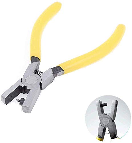 XMHF 2mm Round Hole Punch Pliers for Sheet Metal Yellow - Image 5