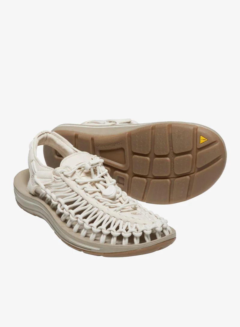 Keen  WOMEN UNEEK FLAT SANDALS WHITE CAP/CORNSTALK for Women | Best Price UAE