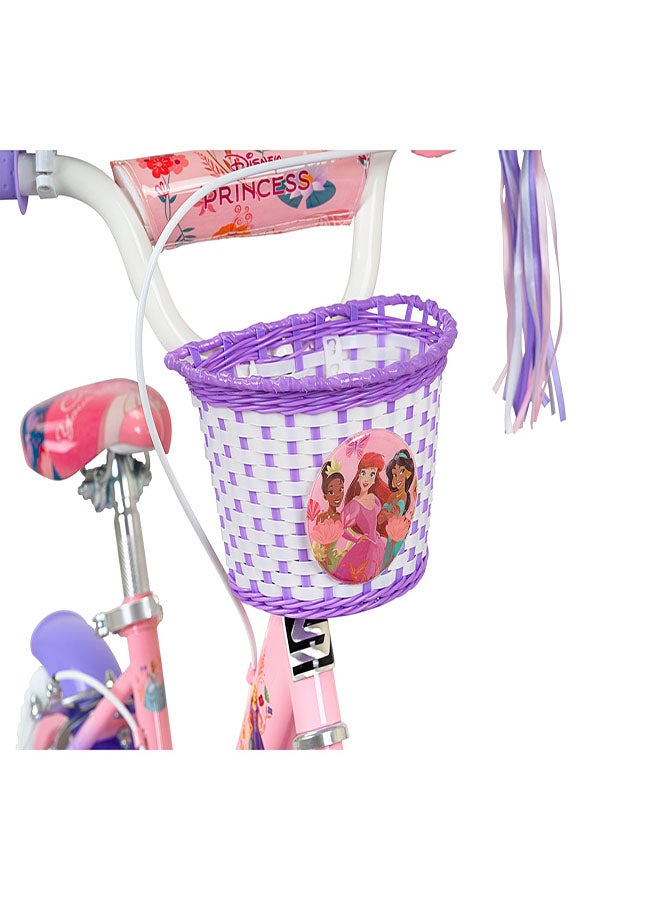 Spartan Disney Princess Magical Kids Bike | 12 Inch Wheel Size With Training Wheels | Single Speed | Pink Color - Image 3