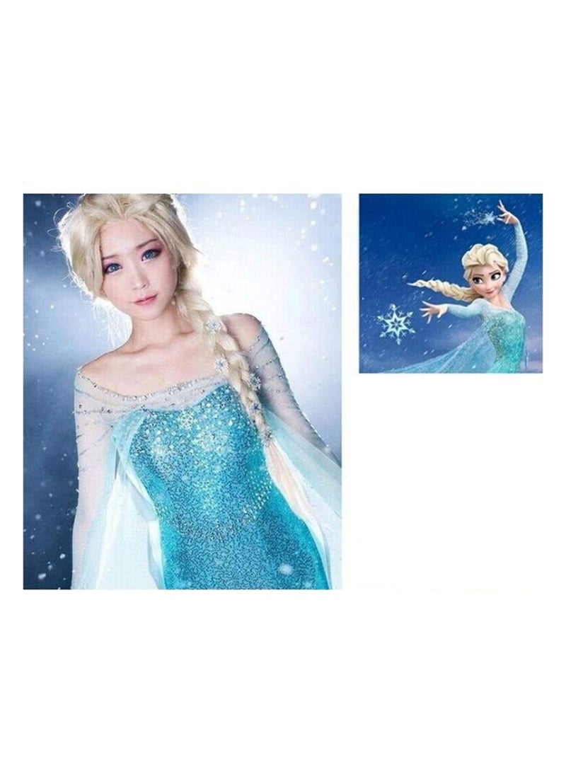 Estelle Frozen Elsa Blonde Wig Child - Image 3