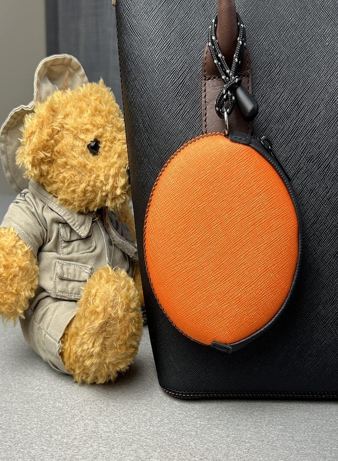 OneJoy Coin Purse, Coin Pouch, Small Coin Purse, Zipper Coin Pouch, Orange - Image 2