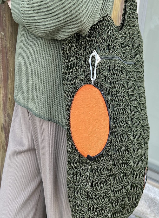 OneJoy Coin Purse, Coin Pouch, Small Coin Purse, Zipper Coin Pouch, Orange - Image 5