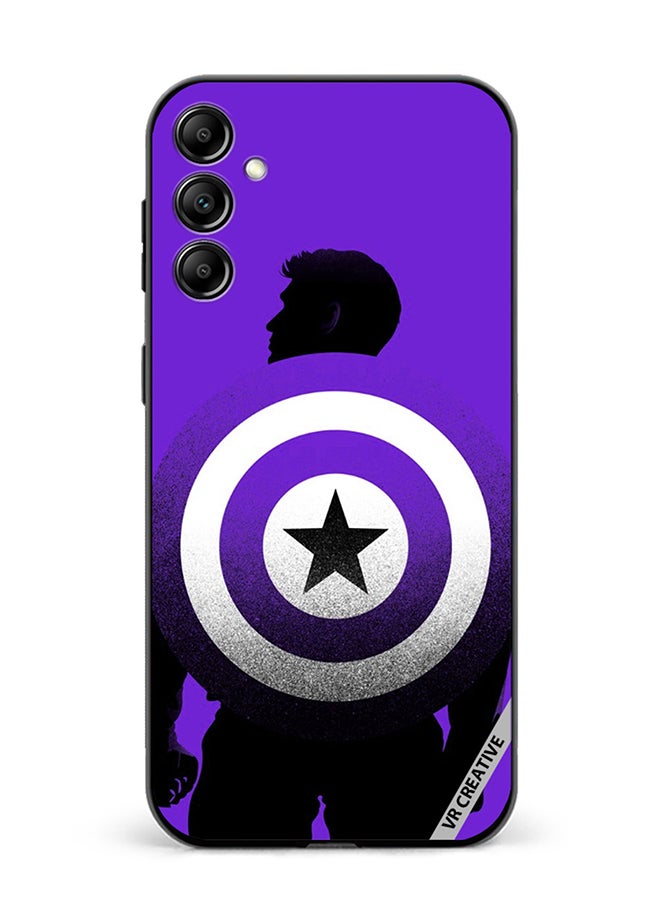 VR CREATIVE Protective Case Cover For Samsung Galaxy A55 Purple Captain America Design Multicolour - Image 1