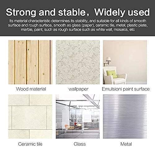 MBKOH MBKOH Magic Plastic Adhesive Sticker for Bathroom Wall Self Corner Shelves for Bathroom Wall Self Corner Shelves, Silver, (Pack of 8)  - Image 5